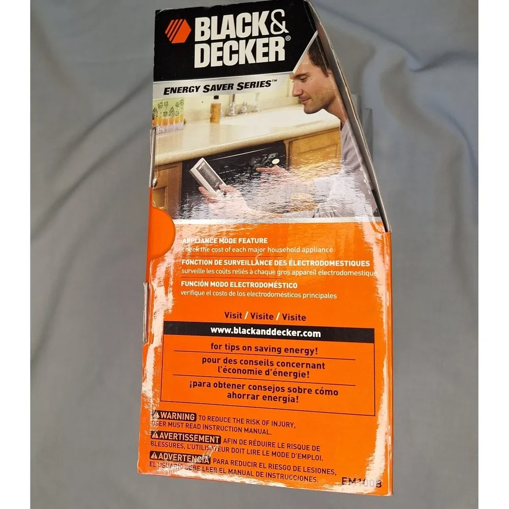 New Black & Decker Energy Saver Series EM100B Power Monitor LCD Display 2008